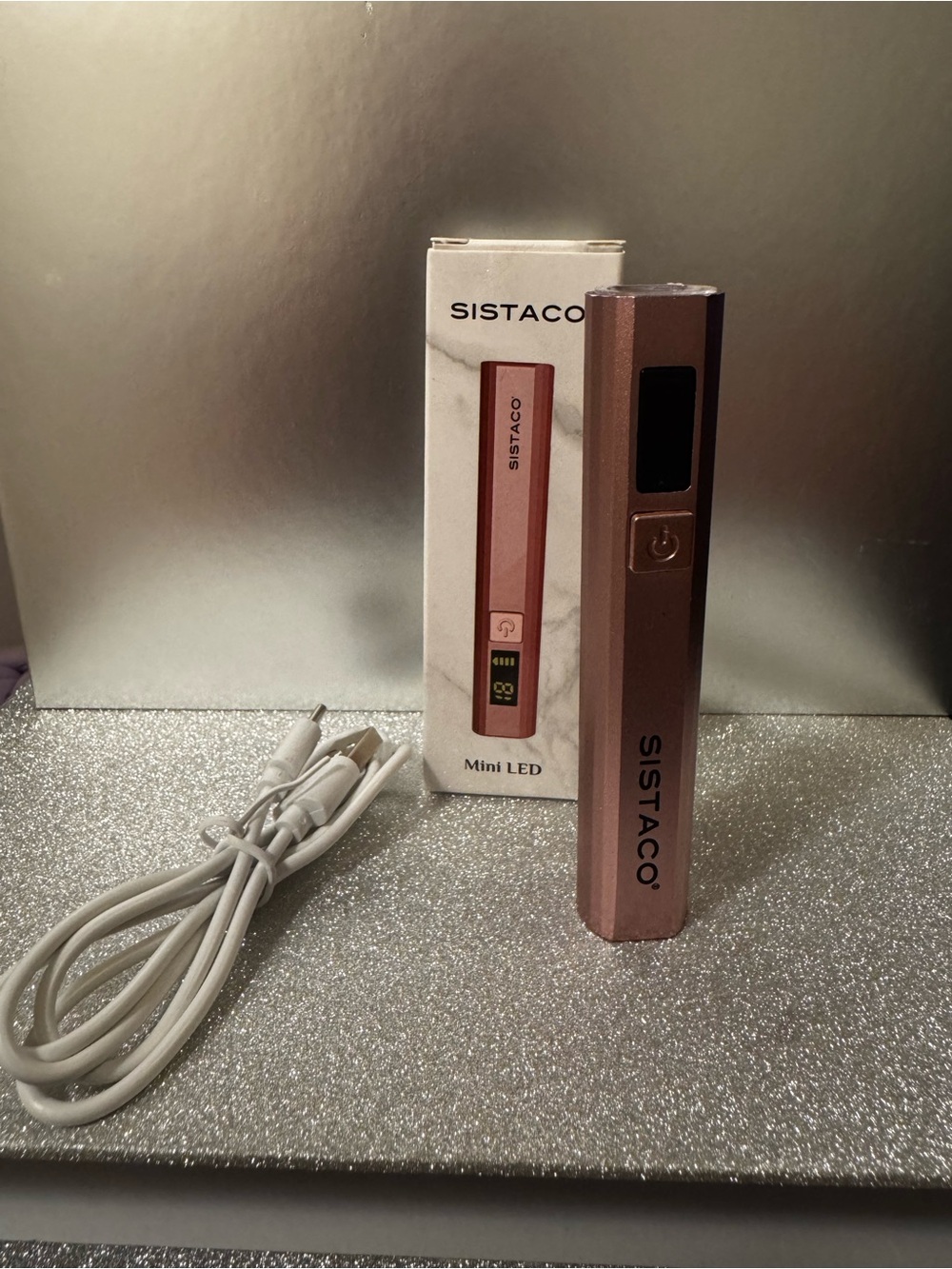 Sistaco Nails Travel Size UV Light for Nail Powder Setting New in Box